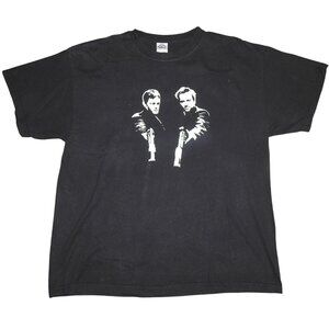Vintage Boondock Saints T-Shirt XL Black 90s Movie Promo Cult Classic Prayer Gun